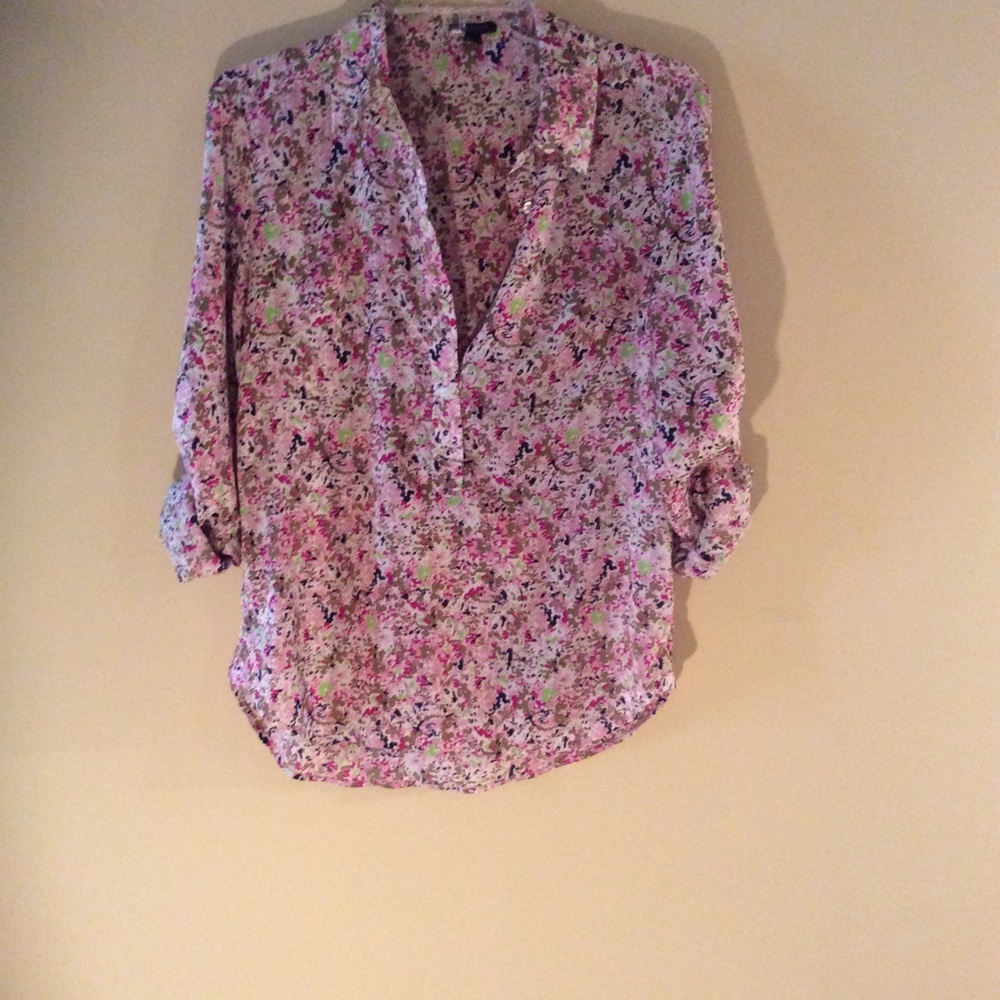Ann Taylor Floral Blouse